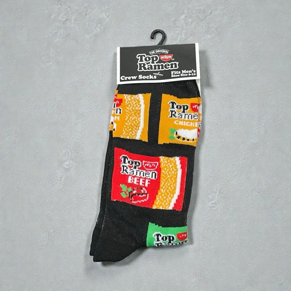 ISSI Top‎ Ramen Crew Socks - Black, Yellow, Green, Red